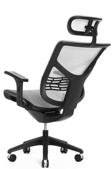 Кресло Expert VISTA VSM01-WH (сетка белая / каркас черн)