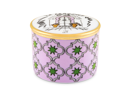 Шкатулка круглая Richard Ginori La Gazelle D'Or, 8.2 см