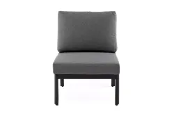 "Париж" модуль диванный алюминиевый центральный, цвет серый