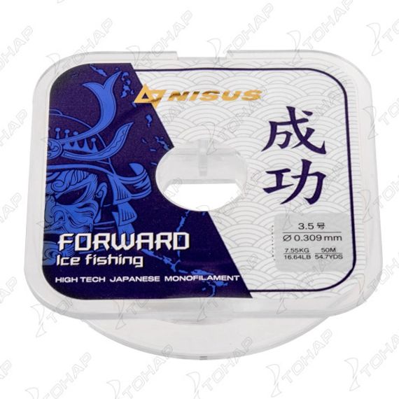 Леска FORWARD ICE FISHING 0,309mm/50m Nylon Transparent (N-FIF-0.309-50) Nisus