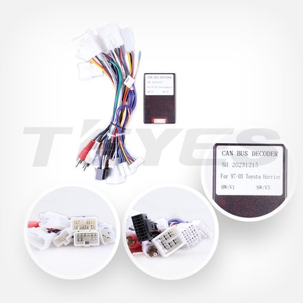 Комплект рамки с разъёмами 9"+can Lexus RX300 XU10, Harrier 1 1997-2003 без часов под экраном - Car-Smart 9598F1