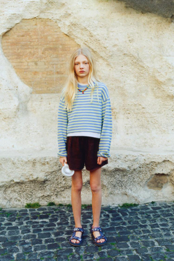 ZARA СВИТЕР В ПОЛОСКУ, ЛАЙМОВЫЙ