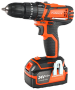 Дрель-шуруповерт акк. PATRIOT BR 241ES-h,24В, 2,0 Ач, 33Нм, УДАРНЫЙ,кейс (180201246)