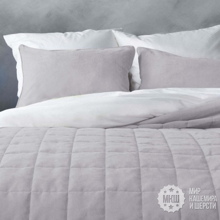 Покрывало СОФТ велюровое (арт. BL02-021-22) - серебристый