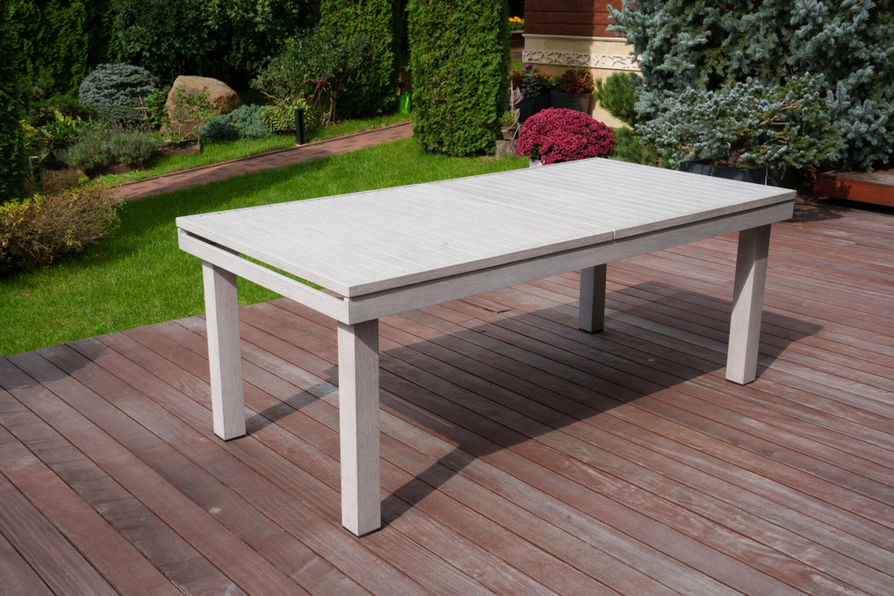 Набор: ГАРДА раскладной обед. стол + 4 кресел ВЕРОНА (цвет серый)