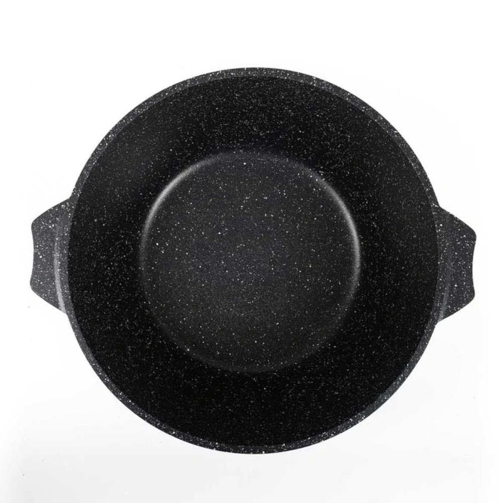 Кастрюля алюминий, антиприг, 5 л, с крыш, кругл, Мечта, Гранит black, 45802
