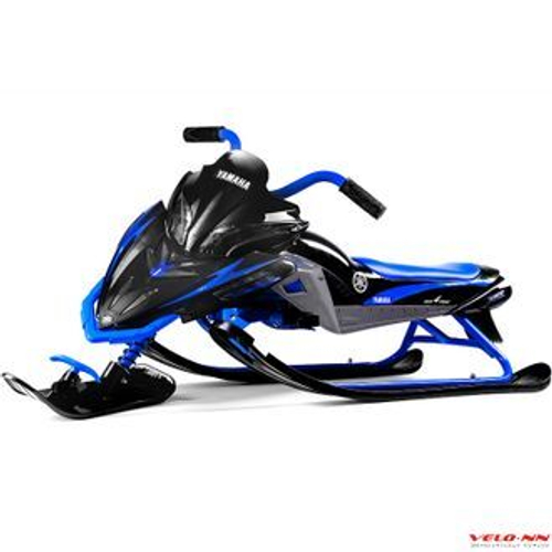 Детский снегокат Yamaha Apex Snow Bike (MG 2020 мягкое сиденье)) (черно-синий)
