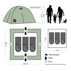 Палатка Maverick Montblanc 3 Solar Control