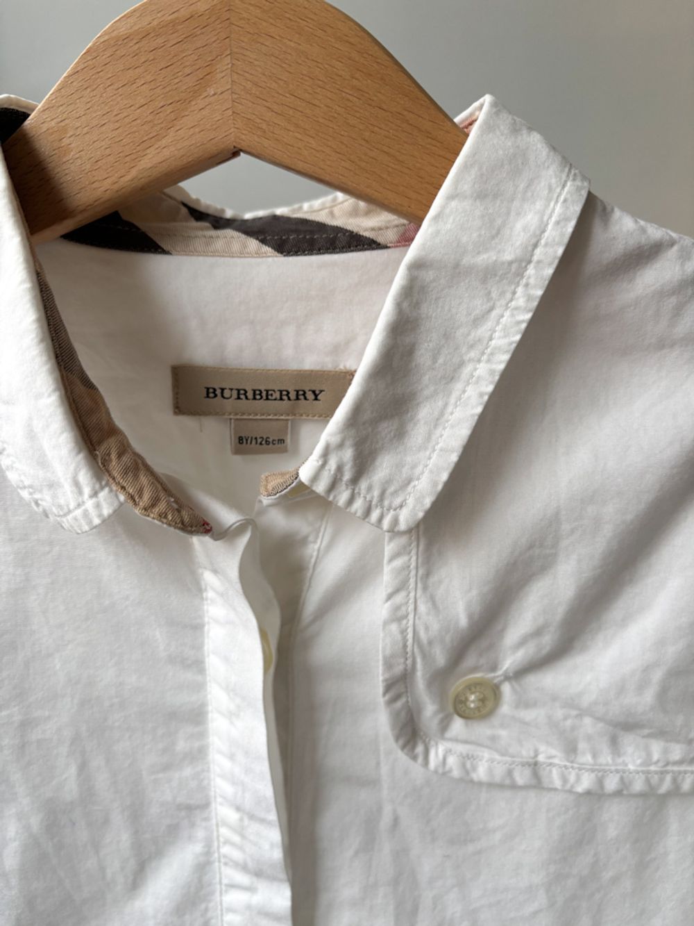 Хлопковая рубашка Burberry, 128