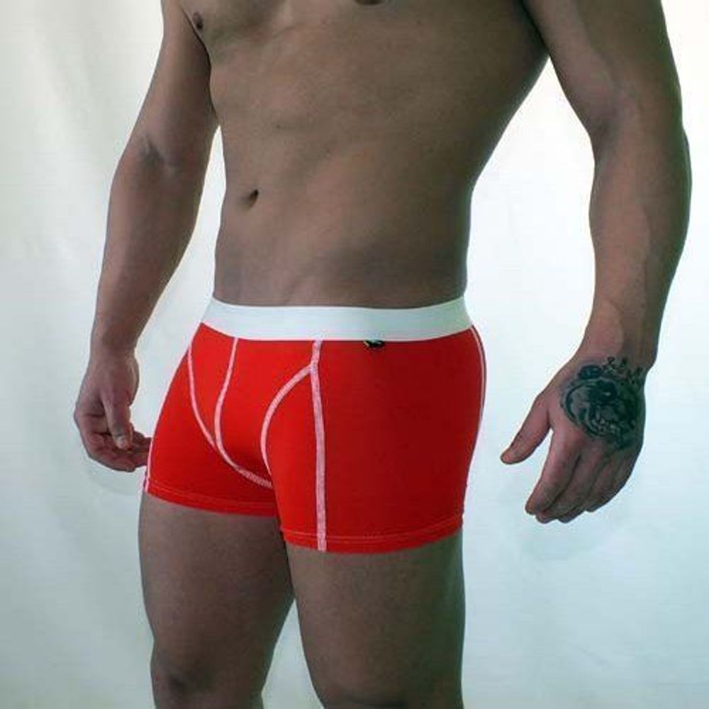 Трусы мужские боксеры красные Van Baam VB-38104