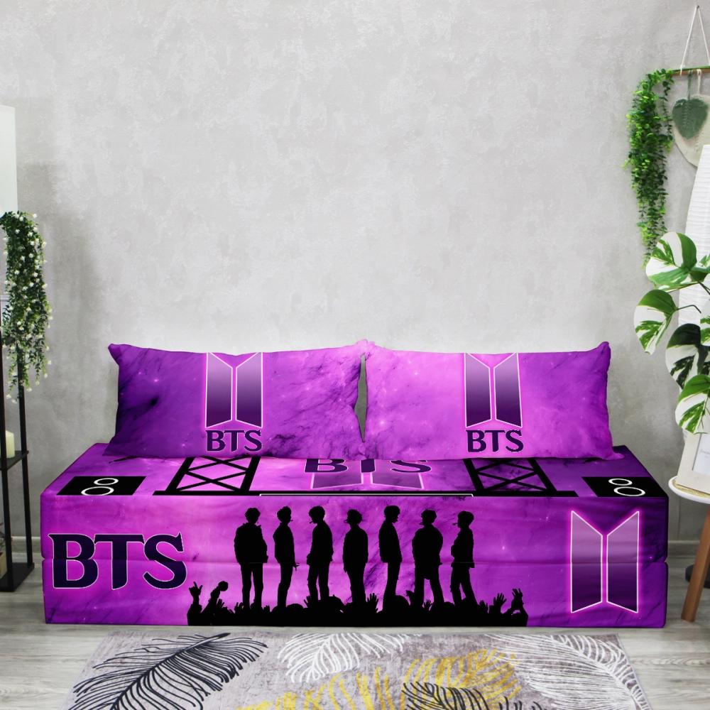 Бескаркасный диван кровать раскладной "BTS"