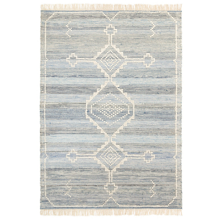 Ковер из шерсти и денима jammu из коллекции ethnic, 160х230см