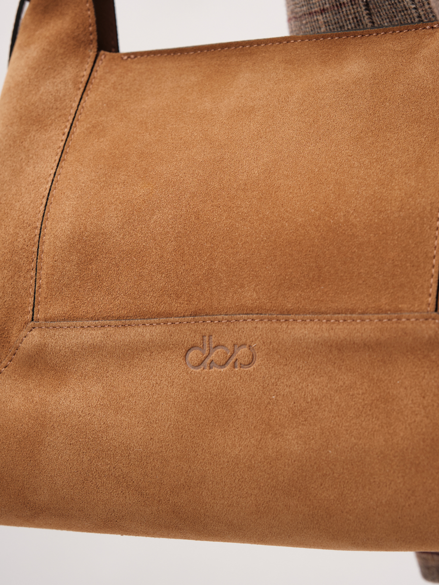 Замшевая сумка Mosaic DBR 31376 светло-коричневый