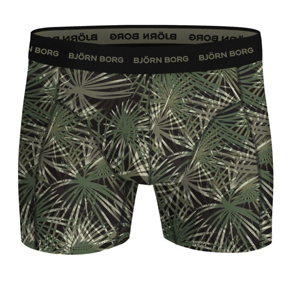 Мужские спортивные боксеры Bjorn Borg Cotton Stretch 3P - green/print/black