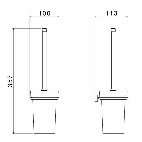 Ершик для унитаза Timo Torne 43061/03 Черный