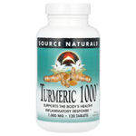 Source Naturals, Куркума 1000 ™, 1000 мг, 120 таблеток