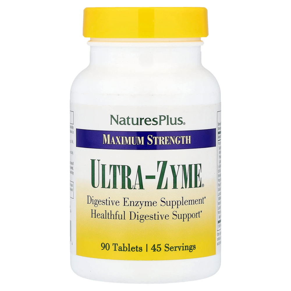 NaturesPlus, Ultra-Zyme®, максимальная эффективность, 90 таблеток