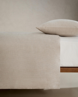 Пододеяльник Zara Home хлопок, лён 100%, однотонный, 6181/088