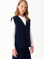 Жилет для девочки в школу AT697 синий