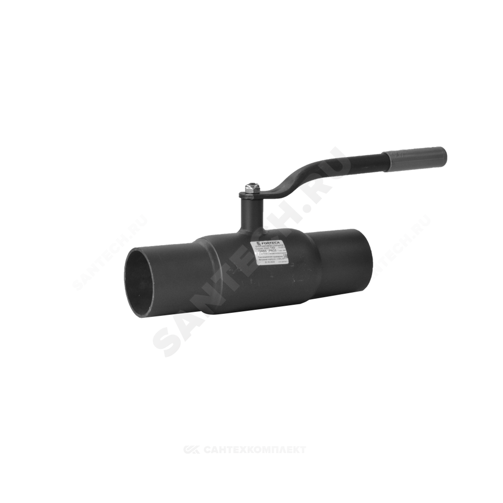 Кран шаровой сталь 11с67п Ду 250 Ру25 п/привар L=510мм FORTECA 182.1.250.025