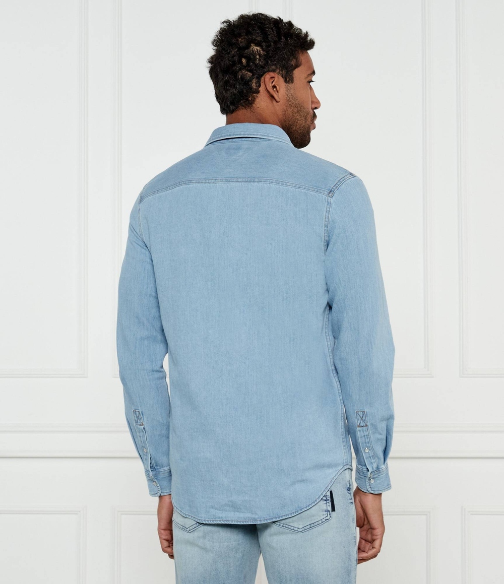 Джинсовая рубашка Tommy Jeans - голубой(DM0DM21146)