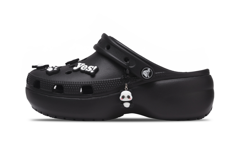 Crocs Classic Platform Clog Panda Eva (Женская размерная сетка)