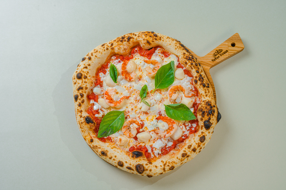 Пицца морепродукты