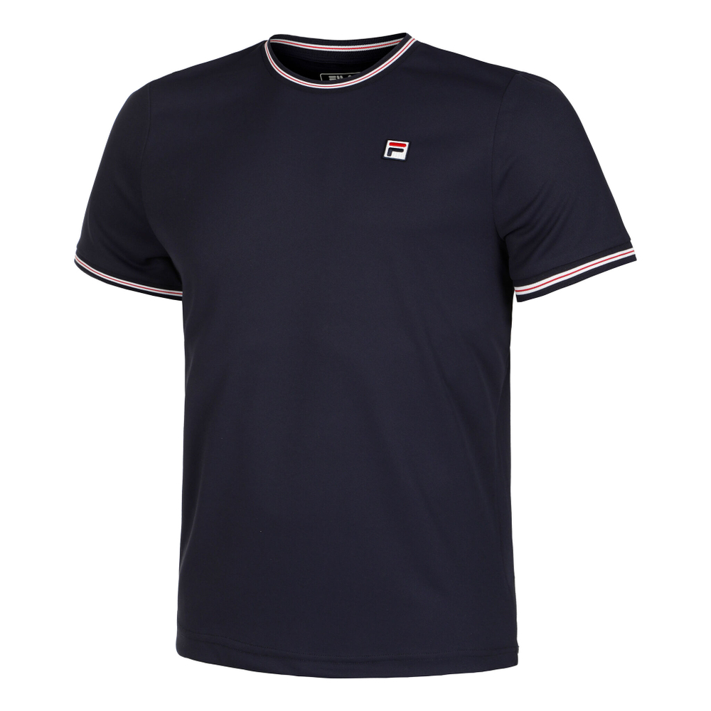 Мужское теннисное поло Fila Marlon T-Shirt Men - Dark Blue, Multicoloured