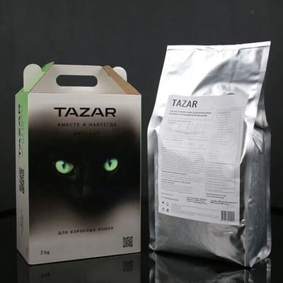 Сухой корм для стерилизованных кошек TAZAR с курицей и индейкой, Пакет 2кг