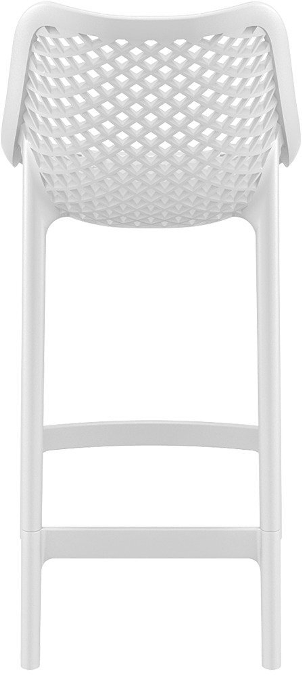Стул пластиковый полубарный Siesta Contract Air Bar 65, белый