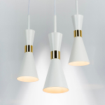 816016 Люстра DUMO 1х40W E14 БЕЛЫЙ МАТОВЫЙ/ЗОЛОТО