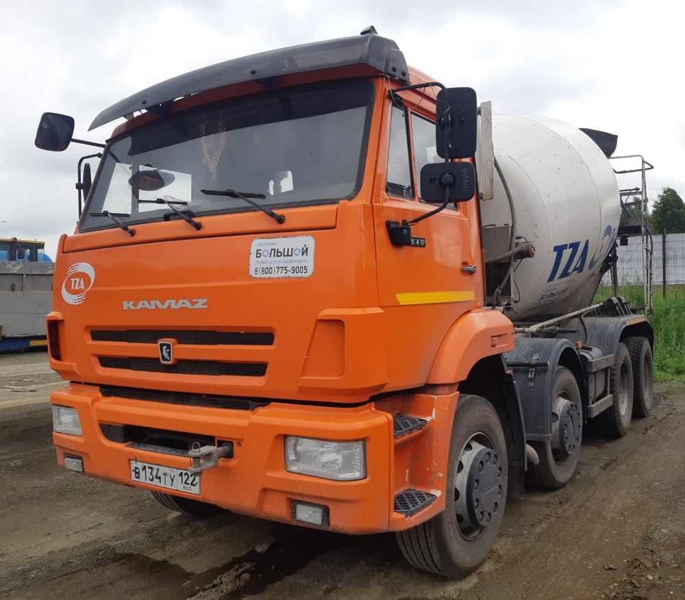Туймазинский завод автобетоновозов 5814* на шасси КамАЗ 6540 8x4 Автобетоносмеситель 5814Y9 (Дизельн