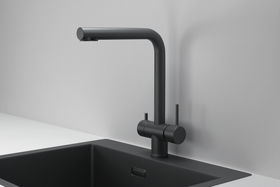 Granula KS-7011, ЧЕРНЫЙ МАТОВЫЙ, СМЕСИТЕЛЬ КУХОННЫЙ