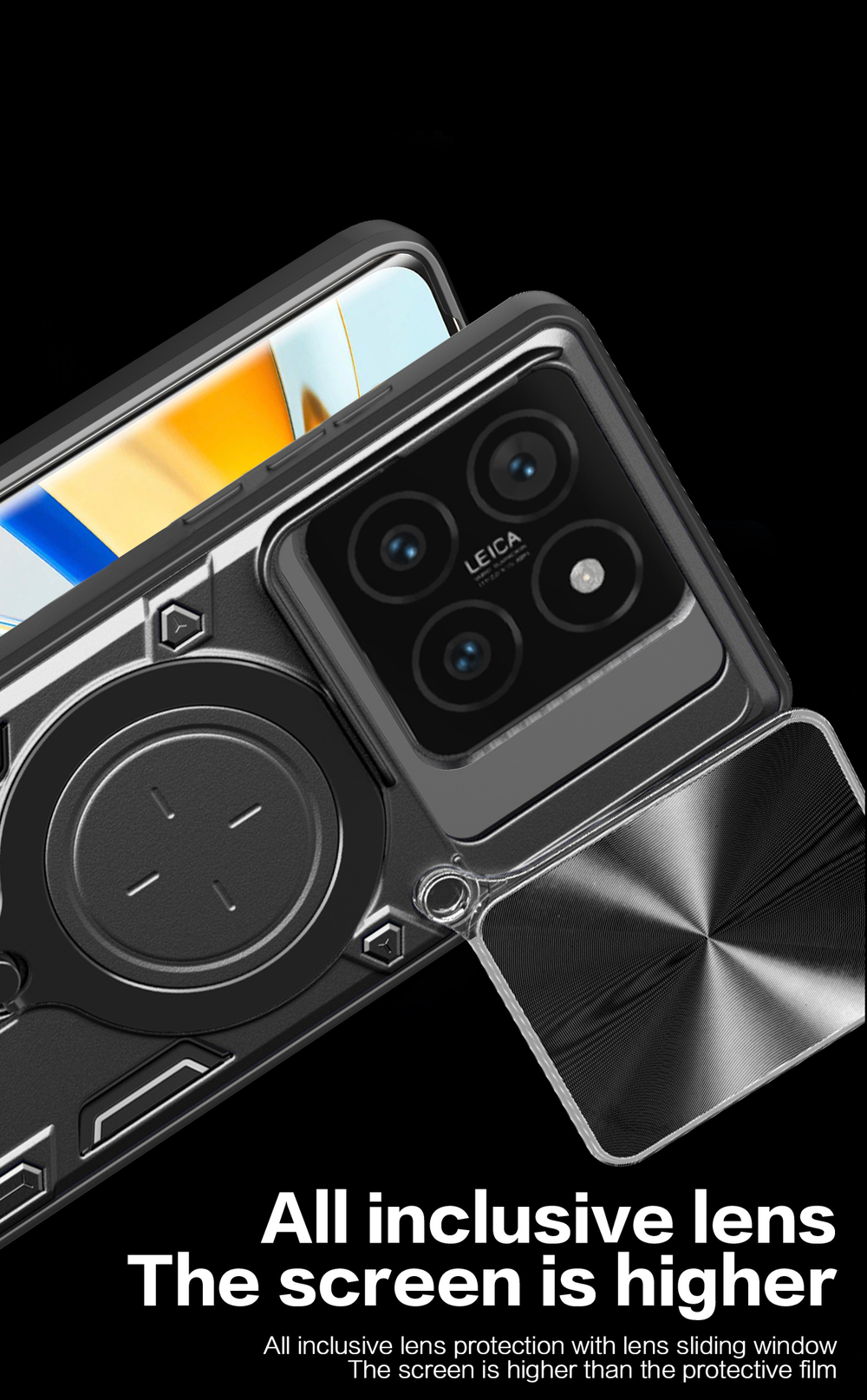 Чехол с кольцом Big Ring Case для Xiaomi 14T Pro