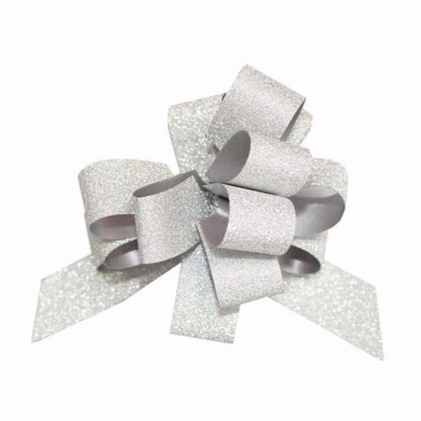 
          Бант Для Упаковки Подарка Блеск 1,8 Х 1,8 См (Белый)