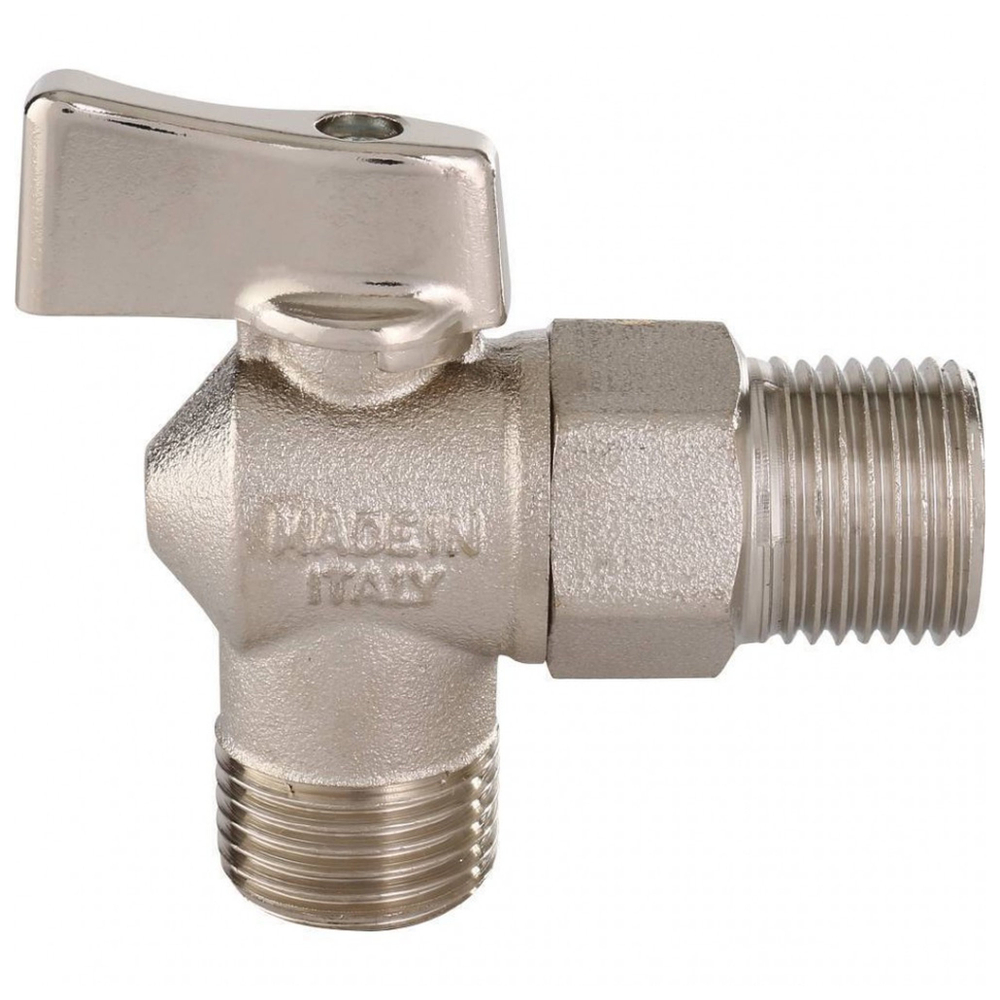Кран шаровой угловой для стиральных машин, 1/2х1/2, Itap 391