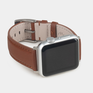 Ремешок для Apple Watch 40/41/42 mm из кожи теленка, коричневого цвета