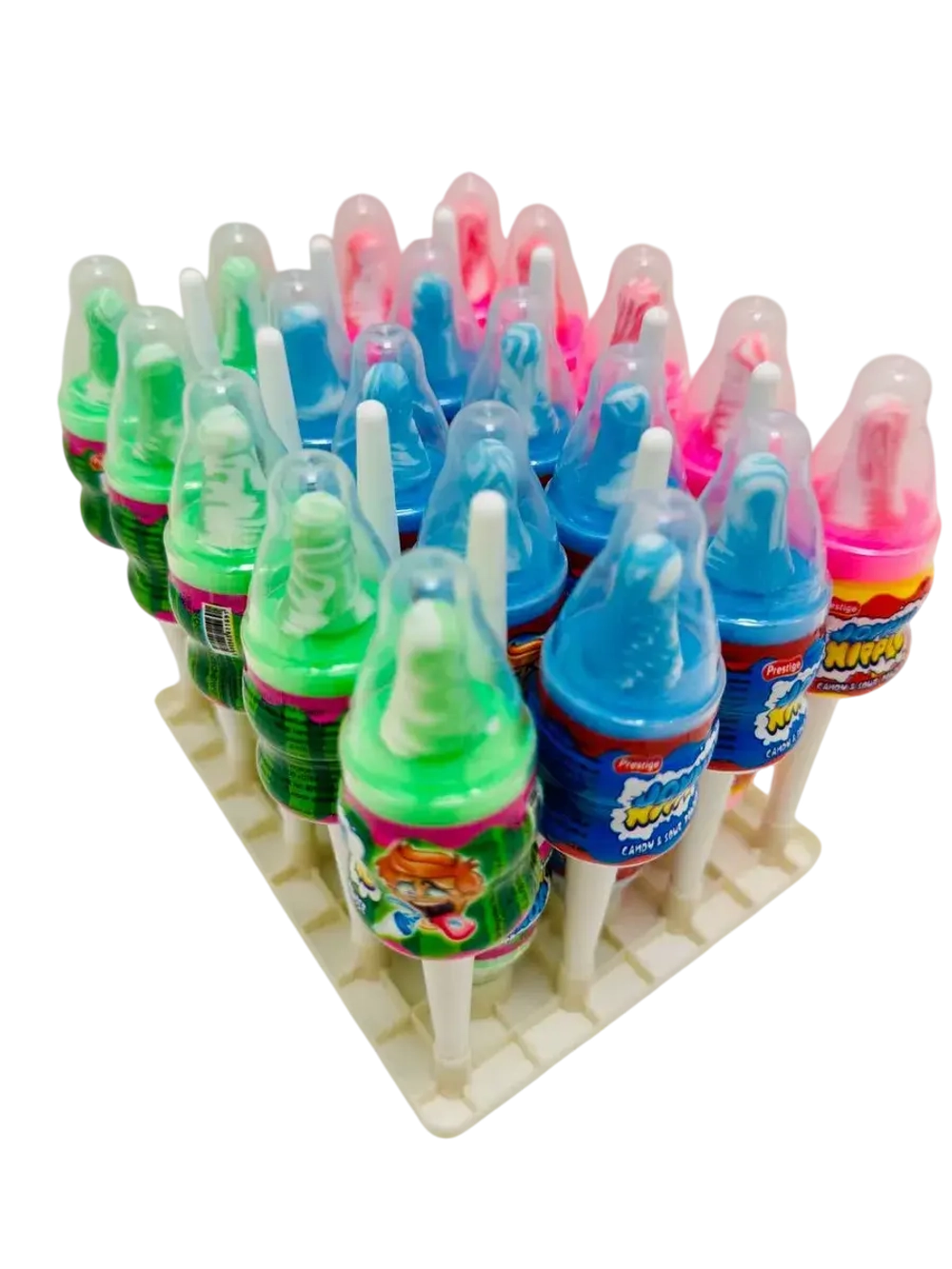 Леденцовая карамель детская бутылка с кислой пудрой