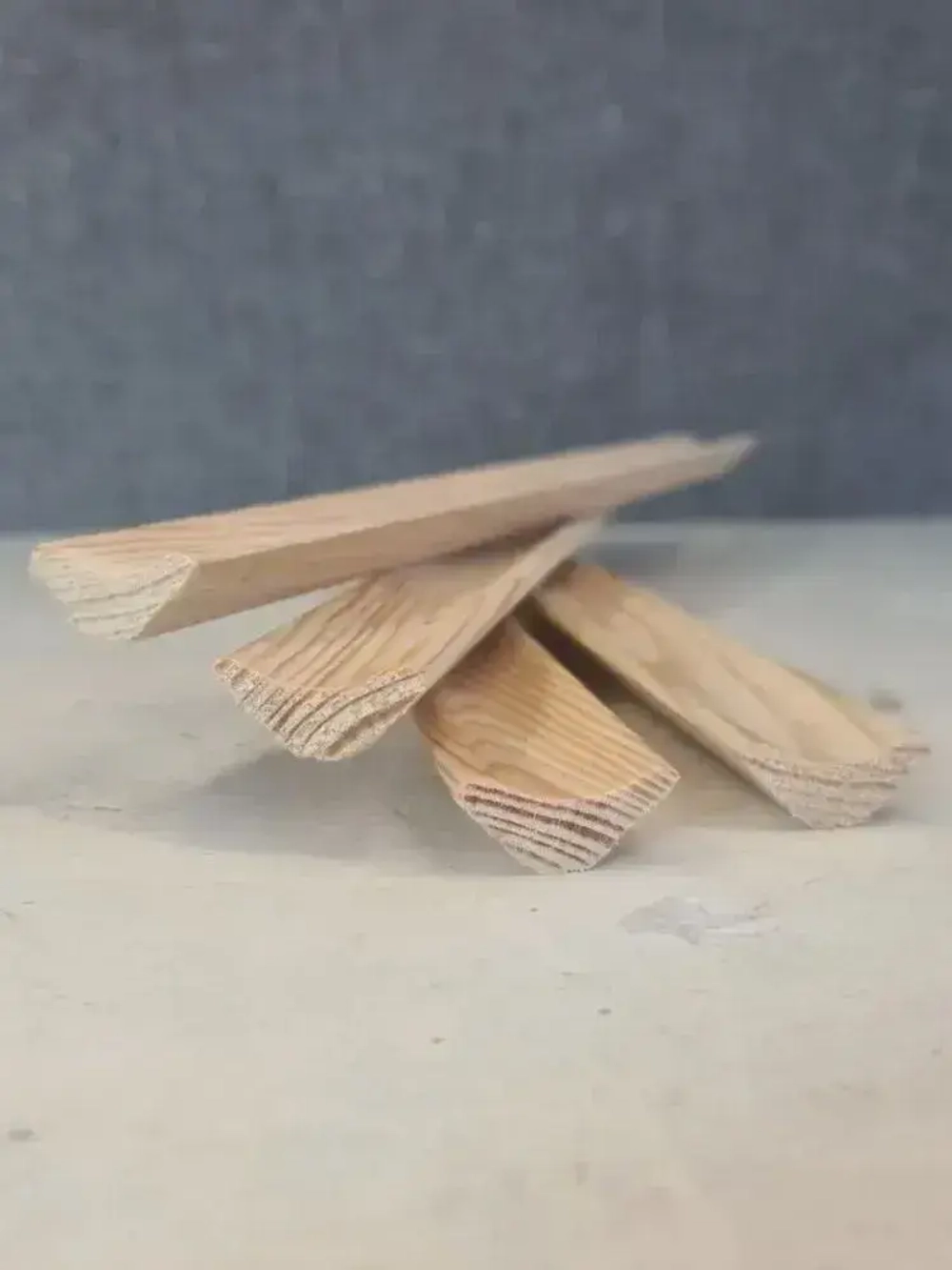 Плинтус деревянный потолочный (сосна) сорт Экстра 13х30х1000 мм, 10 шт.