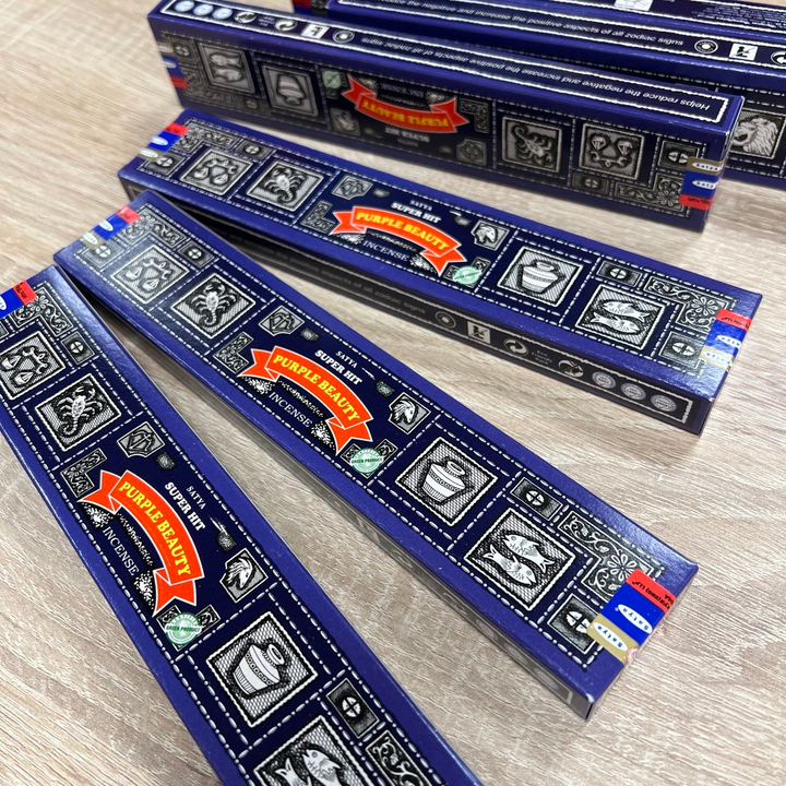 Satya Super Hit Purple Beauty Благовоние-масала Пурпурная красавица 15 г