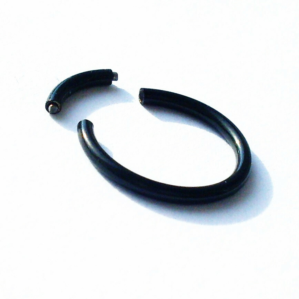 Кольцо сегментное 10 мм, толщина 1,2 мм для пирсинга . Сталь 316, титановое анодирование