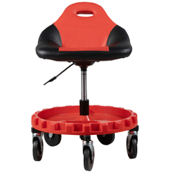 WDK-86012 Стул рабочий с лотком для инструмента, мягким покрытием и спинкой