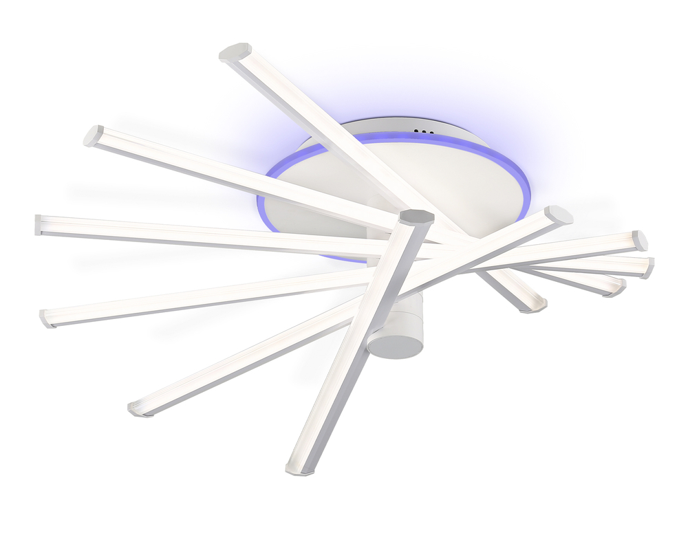 FL6231 WH белый 88W 3000K-6400K+RGB 605*605*200 (ПДУ ИК)