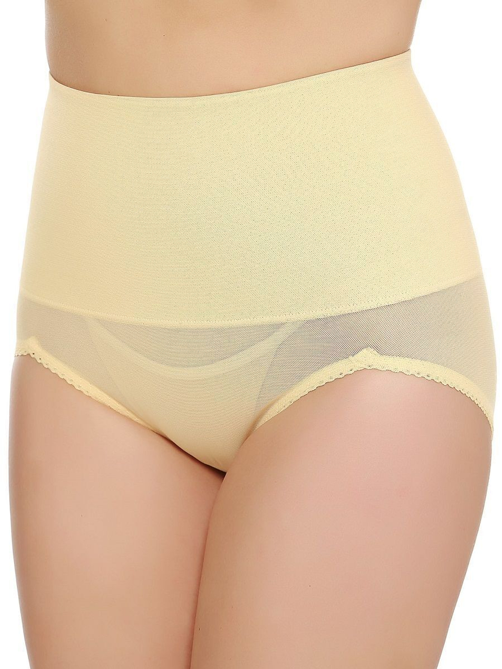 Корсетные трусы с широким эластичным поясом (Размер: XL) (Цвет: черный)