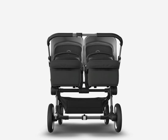 Коляска для двойни 2 в 1 Bugaboo Donkey 5 Twin Grey melange/Midnight black/Graphite