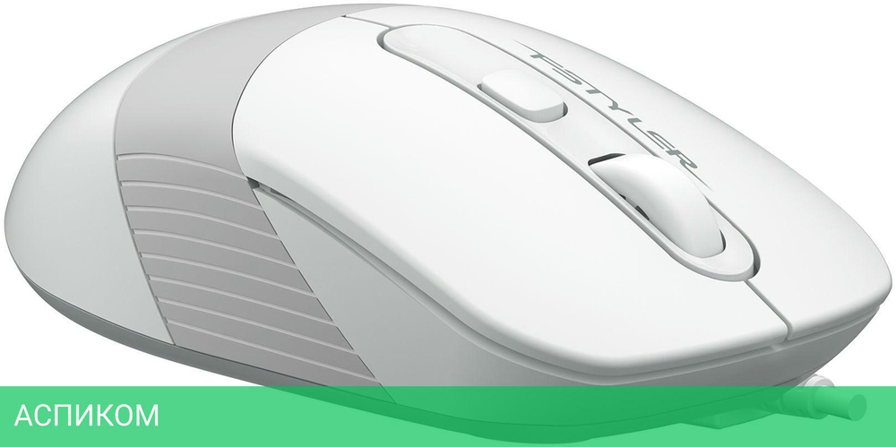 Мышь A4Tech Fstyler FM10S белый/серый