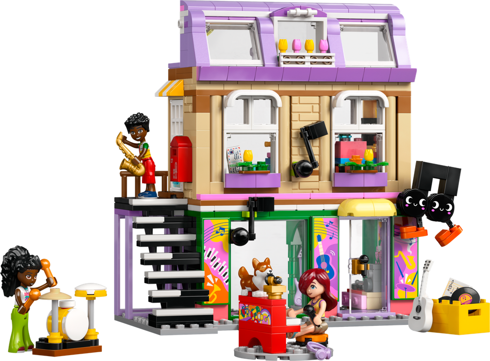 Конструктор Лего Френдс Музыкальный магазин и квартира 42653 | LEGO Friends Music Store & Apartment | 483 детали 7+