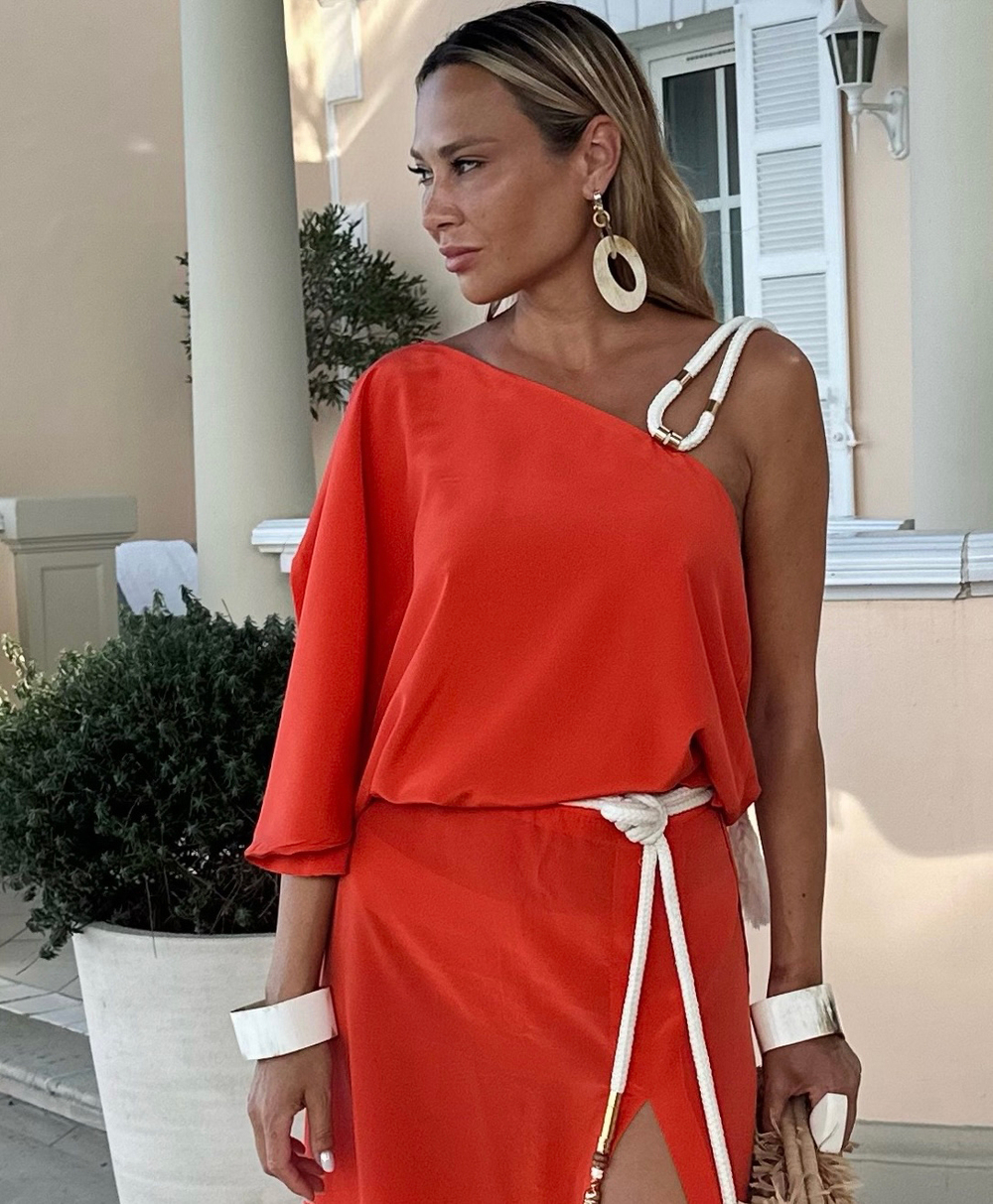 creme horn square bangle