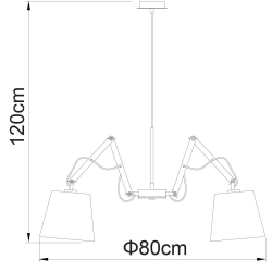 Подвесная люстра Arte Lamp A5700LM-5WH
