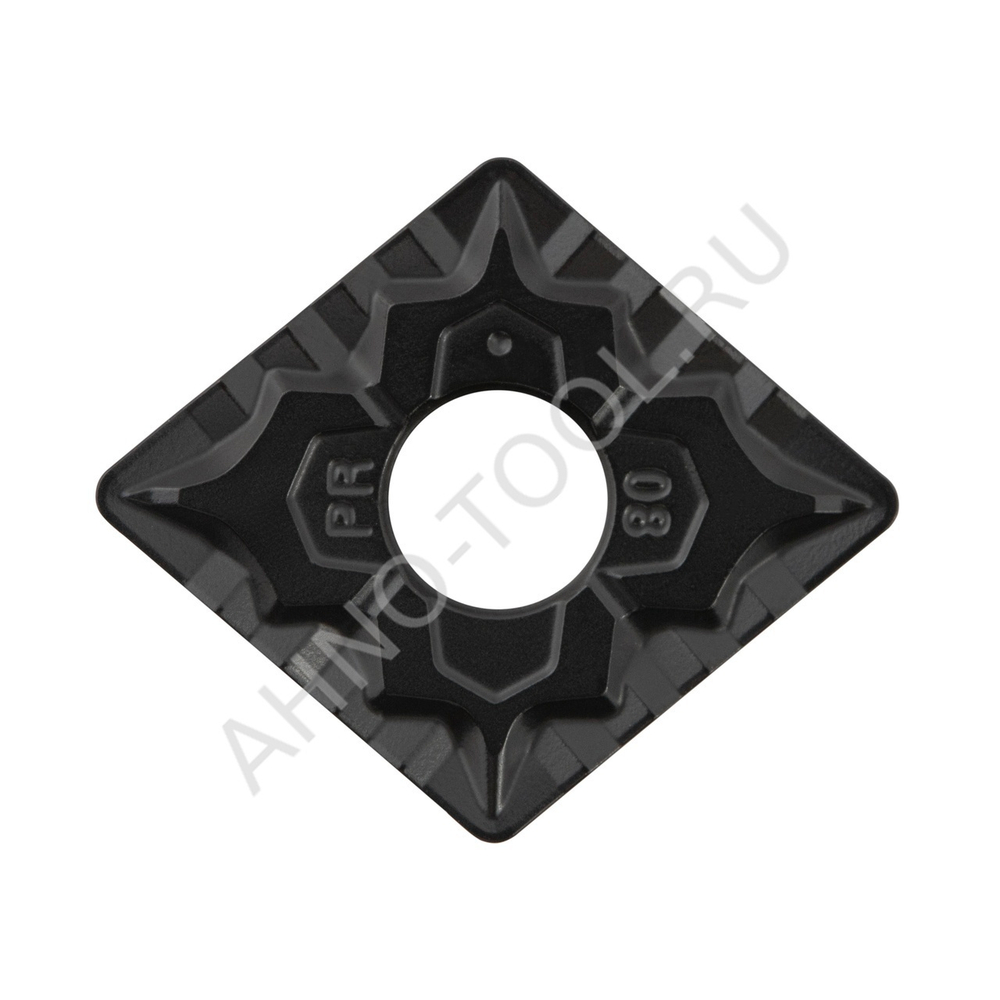 Пластина твердосплавная ISO CNMG120408-PSX ACP10E AHNO по стали, чистовая